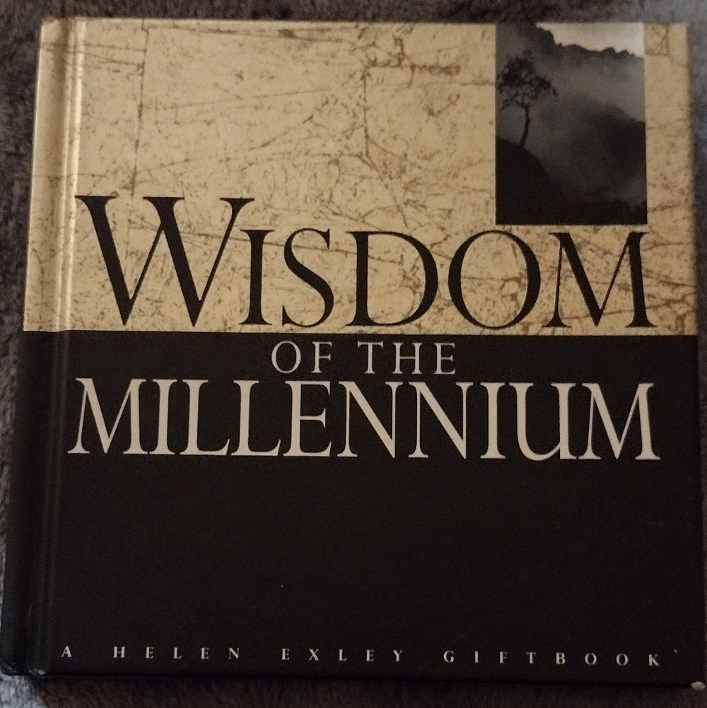 Wisdom of the Millennium Hardcover Book - Black & Cream Cover